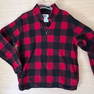 Seven oaks Buffalo plaid red and black xl heavy wool like material